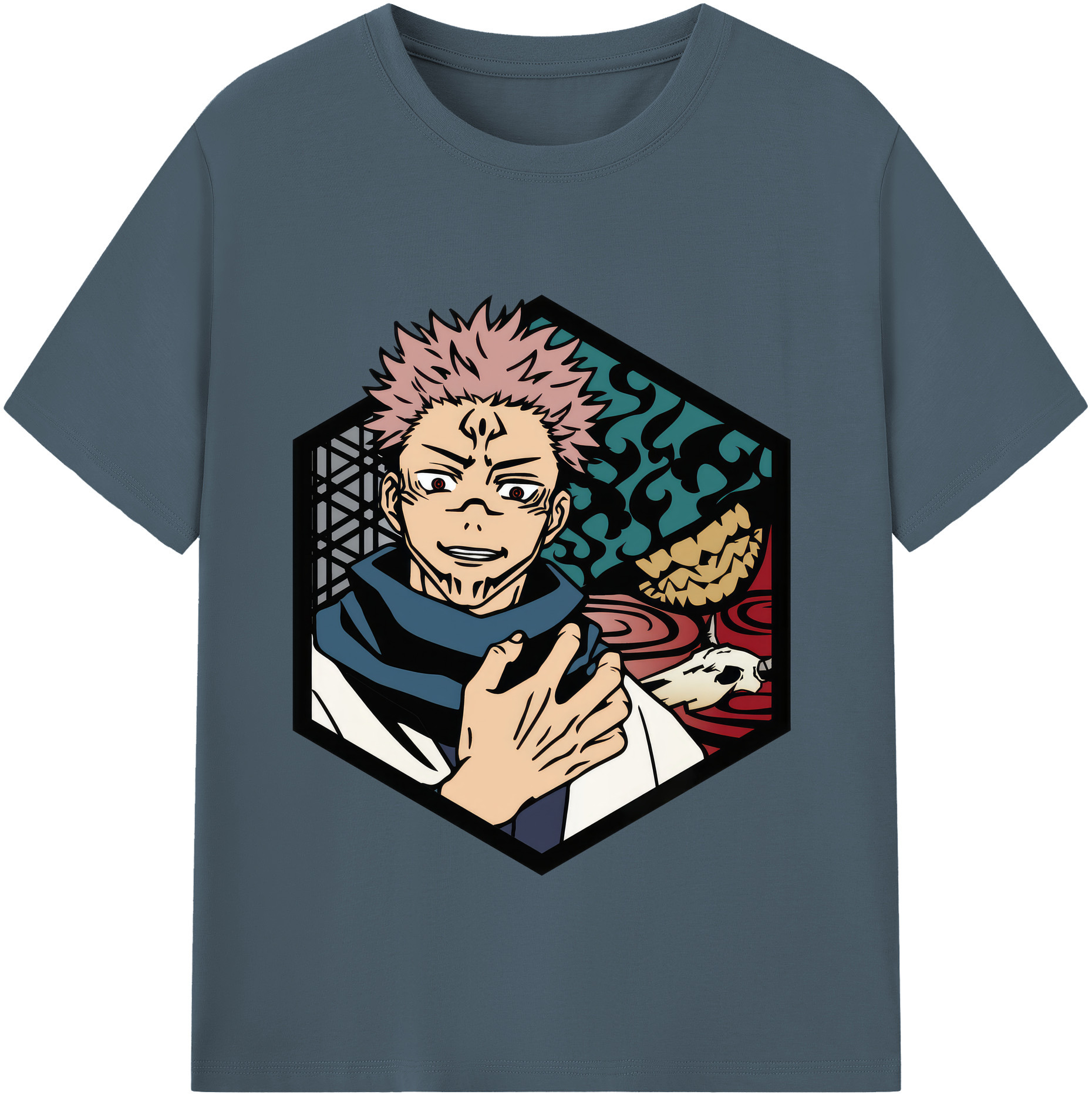 （画像用） 呪術廻戦 Jujutsu Kaisen 綿100％半袖Tシャツ（フロントプリント）